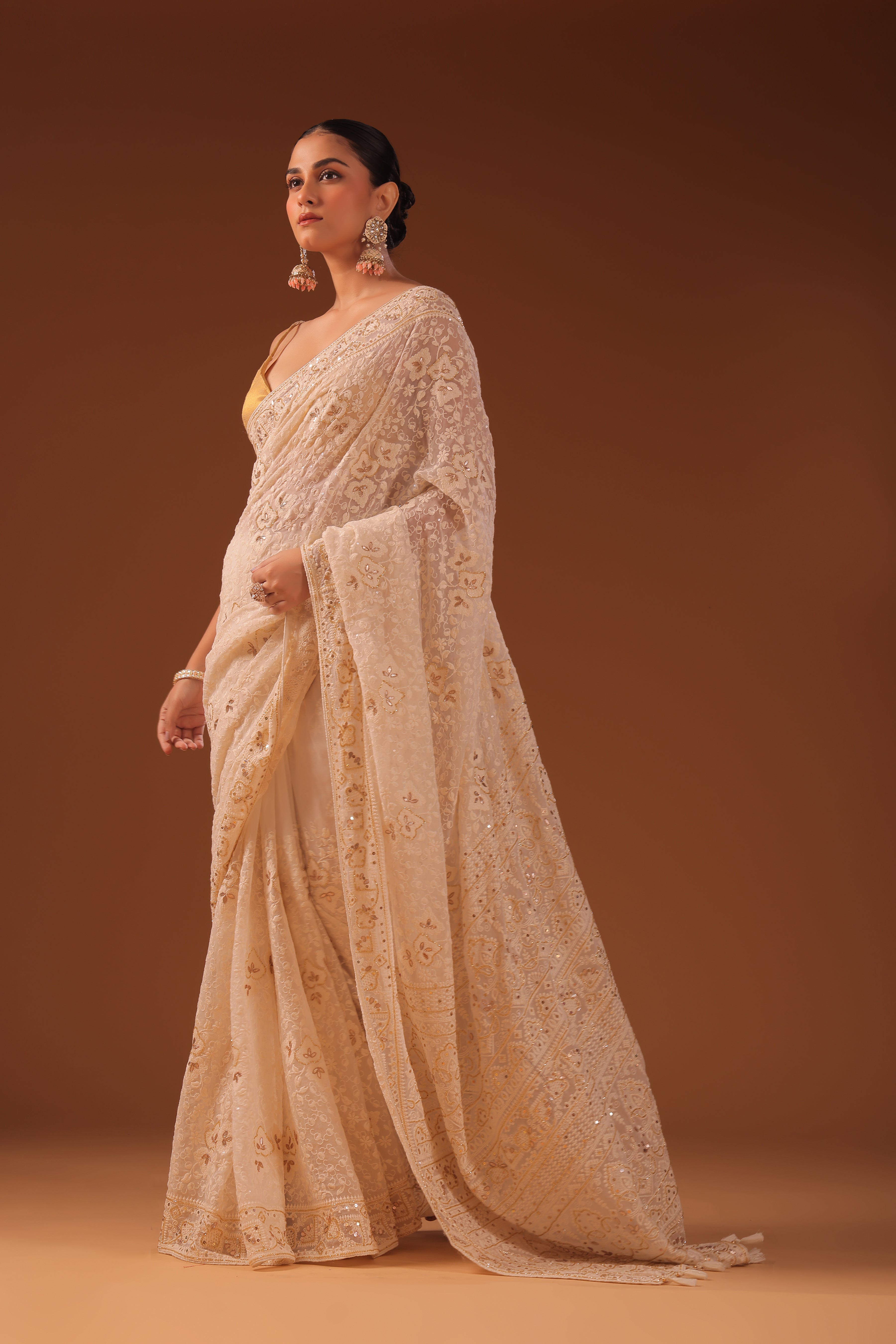 Chikankari Saree